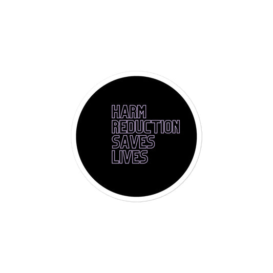 Party Favors Harm Reduction Saves Lives Bubble-free stickers