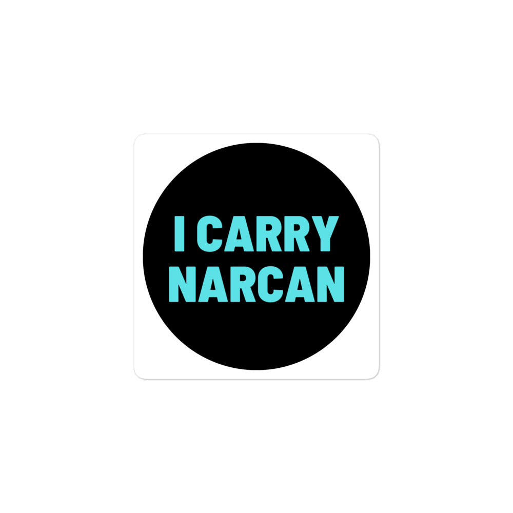 Party Favors I Carry Narcan Bubble-free stickers