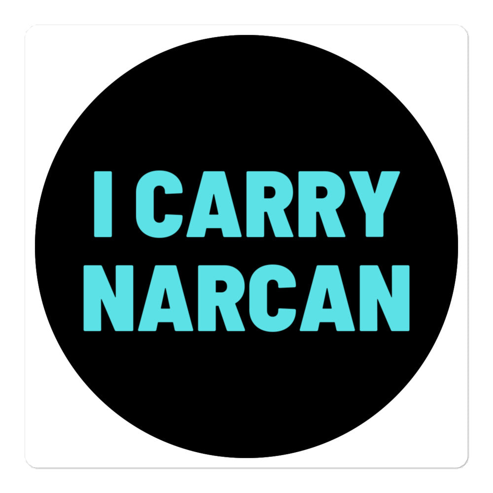 Party Favors I Carry Narcan Bubble-free stickers